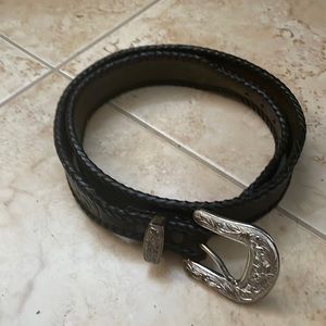 Leather belt